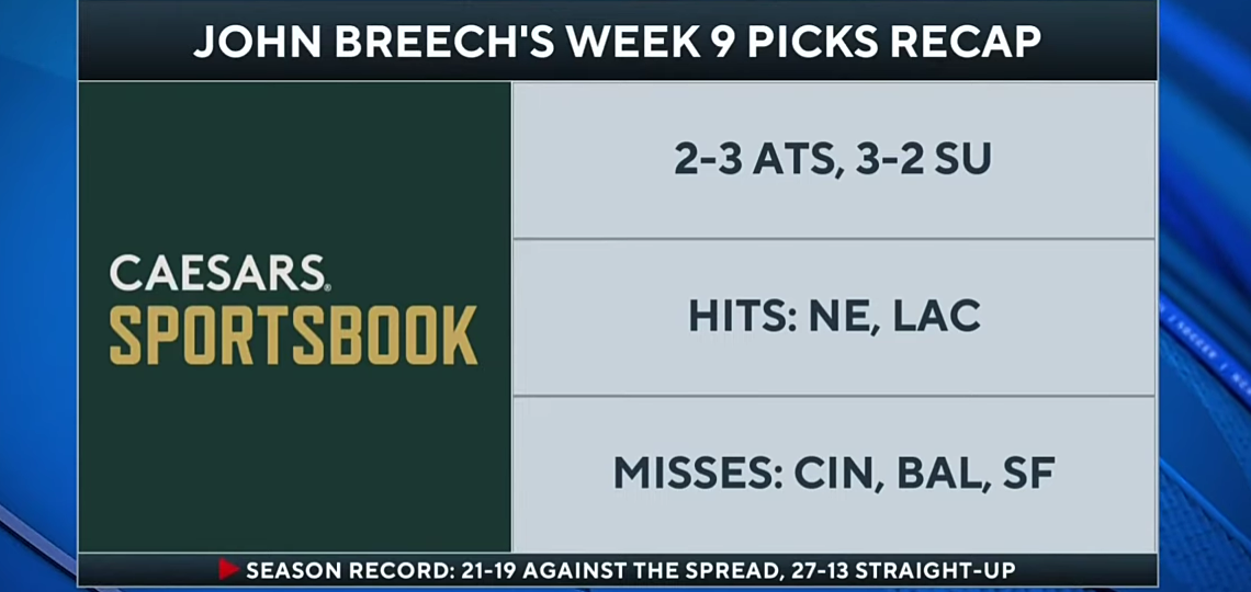 Week 10 NFL Picks: Vikings at Chargers, Browns at Patriots, & MORE