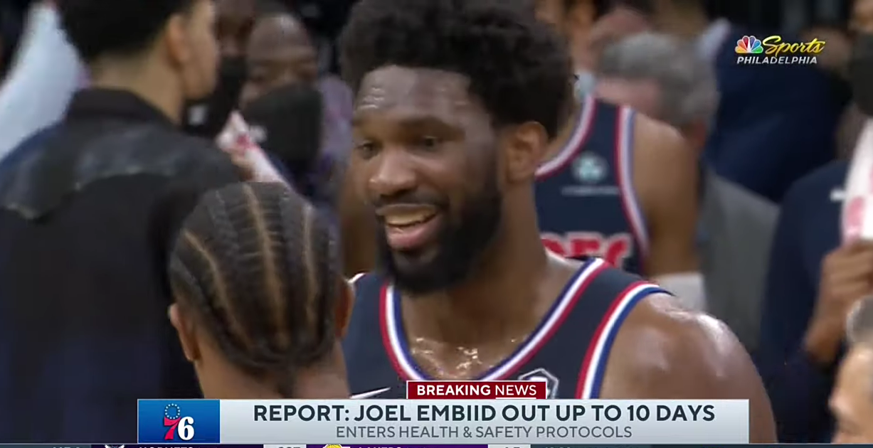 Joel Embiid OUT Up to 10 Days After Testing Positive for Covid-19