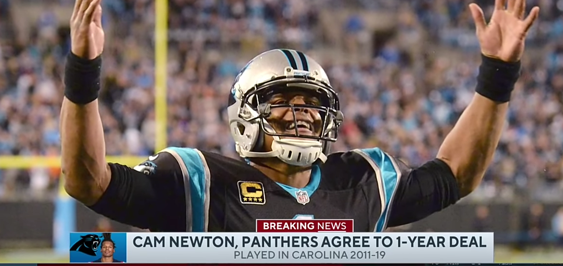 Cam Newton & Panthers Agree to 1-Year Deal