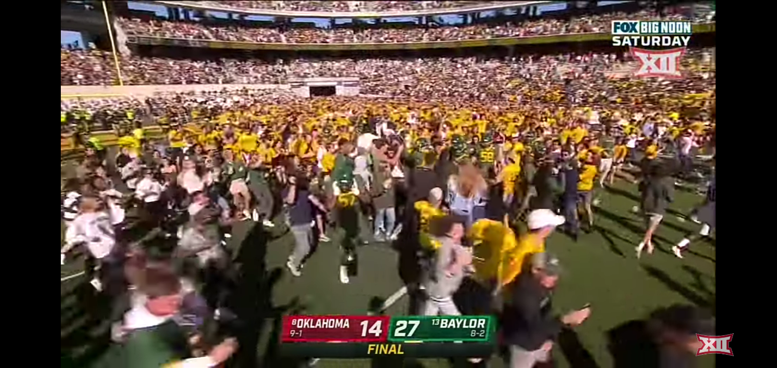 No. 8 Oklahoma vs No. 13 Baylor Football Highlights