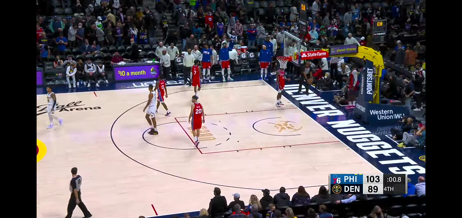 76ERS @ NUGGETS NBA HIGHLIGHTS