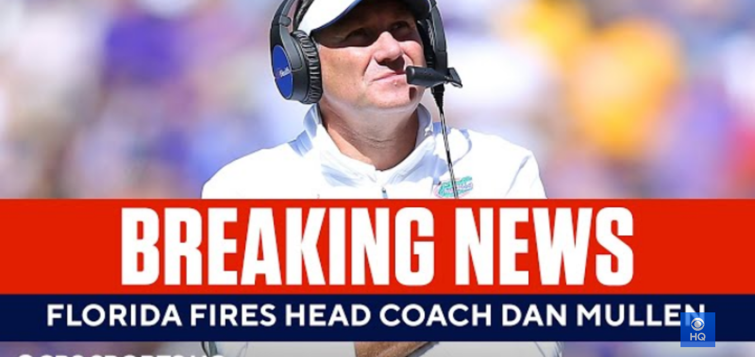 BREAKING: Florida fires Head Coach Dan Mullen