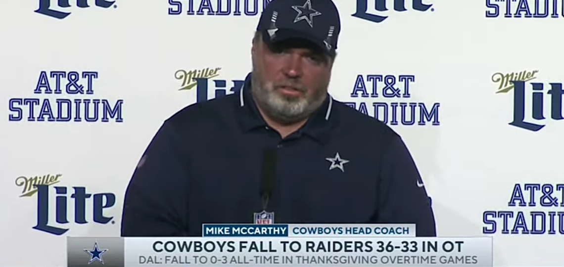Raiders vs Cowboys: Mike McCarthy addresses penalty issues in loss