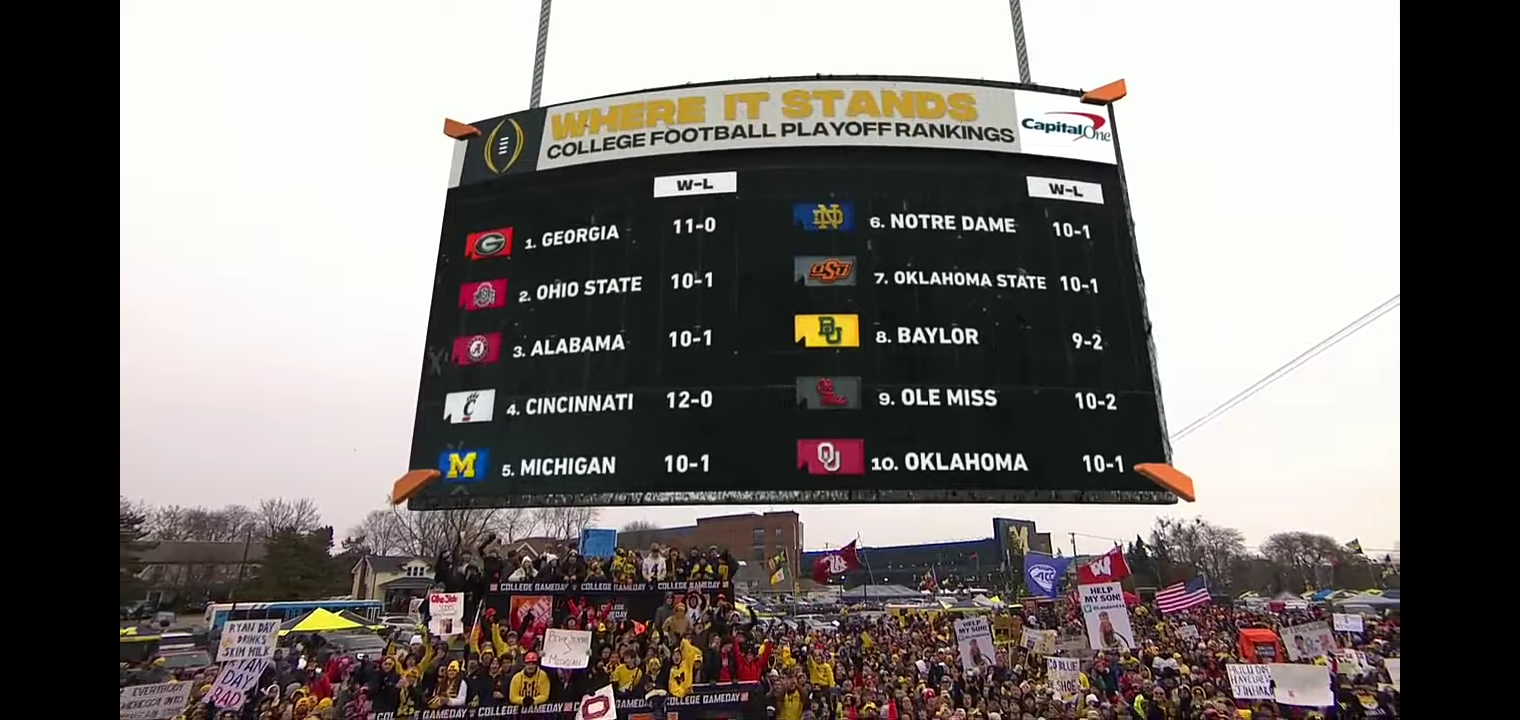 Reacting to the latest college football rankings and scenarios