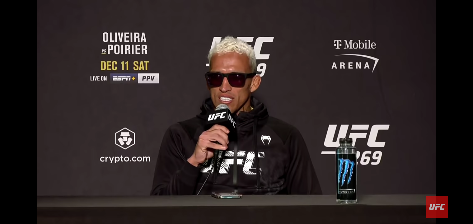 Charles Oliveira Can’t Help But Laugh at Justin Gaethje Questioning His Heart and Will | UFC 269