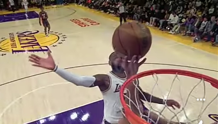 LEBRON CHASEDOWN BLOCK 🤯