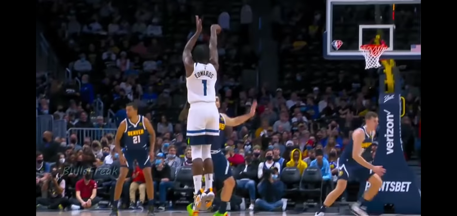 Anthony Edwards FRANCHISE RECORD 10 Threes & Becomes YOUNGEST To Do it!