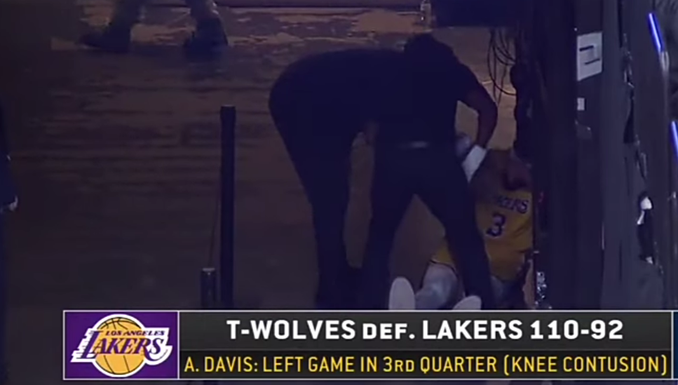 James Worthy reacts to Anthony Davis suffers double injury as Lakers fall to Timberwolves 110-92