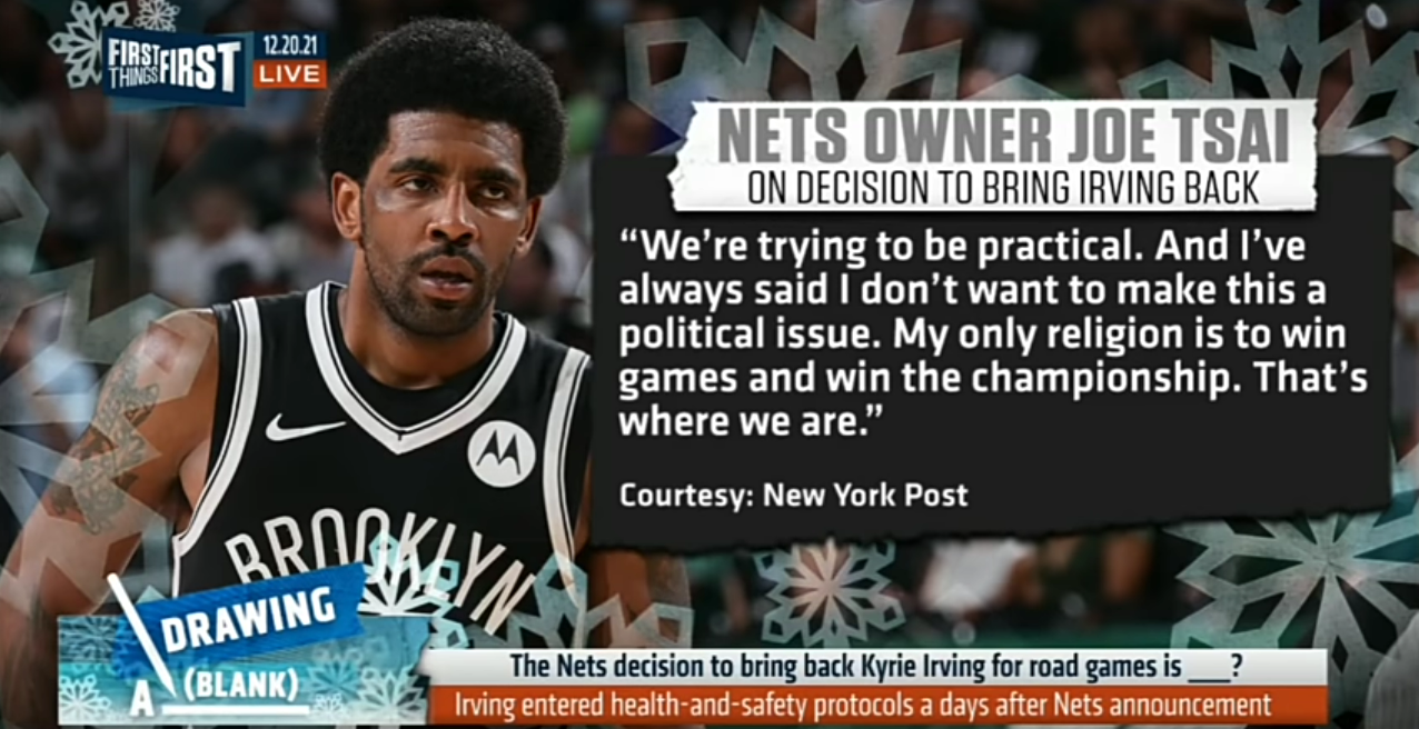 Kyrie Irving rejoins Brooklyn Nets for away games