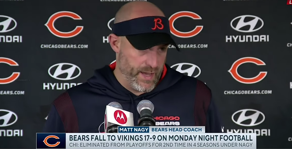 Bears coach Matt Nagy breaks down the team’s struggle to score points