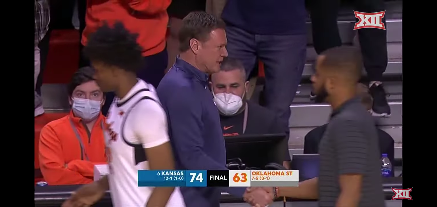 No. 6 Kansas vs Oklahoma State Men’s Basketball Highlights