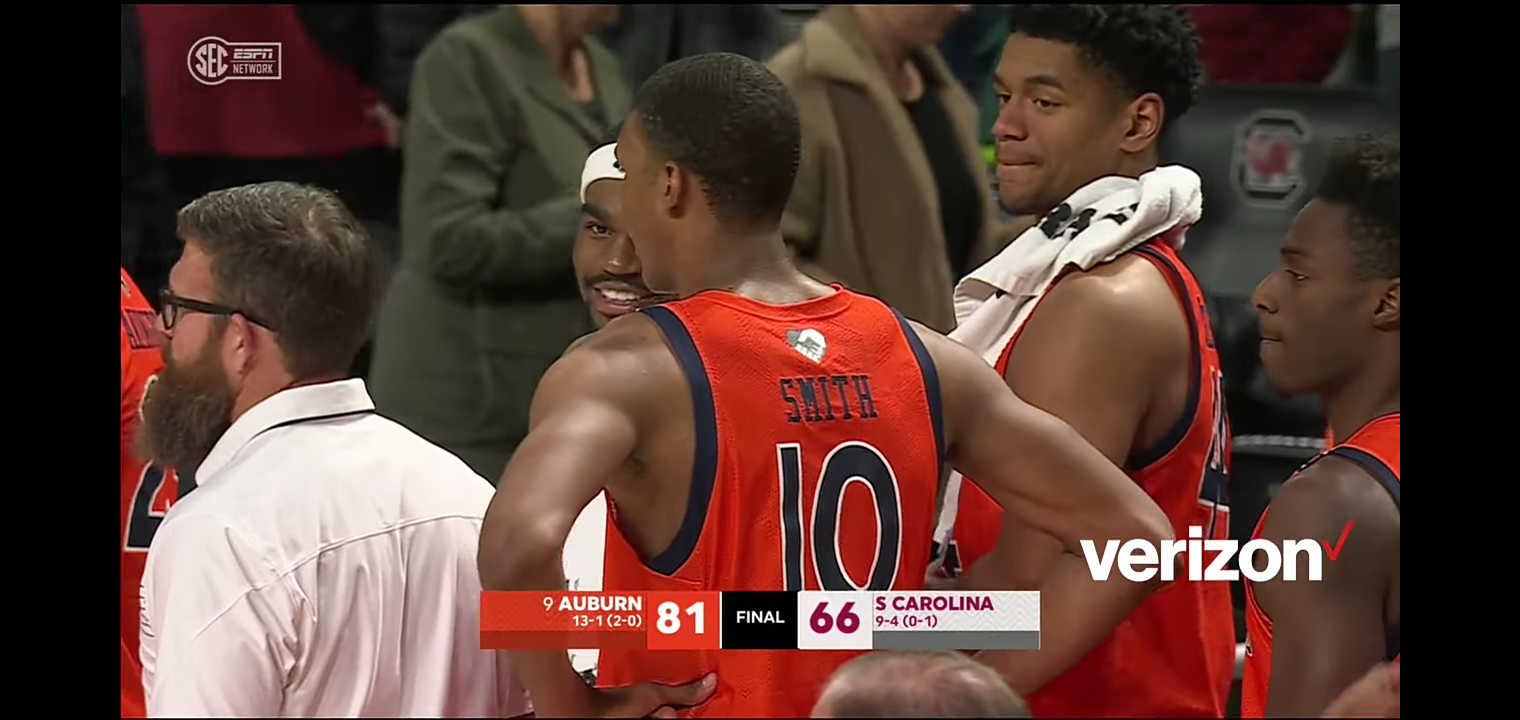 MBB: Auburn 81, South Carolina 66