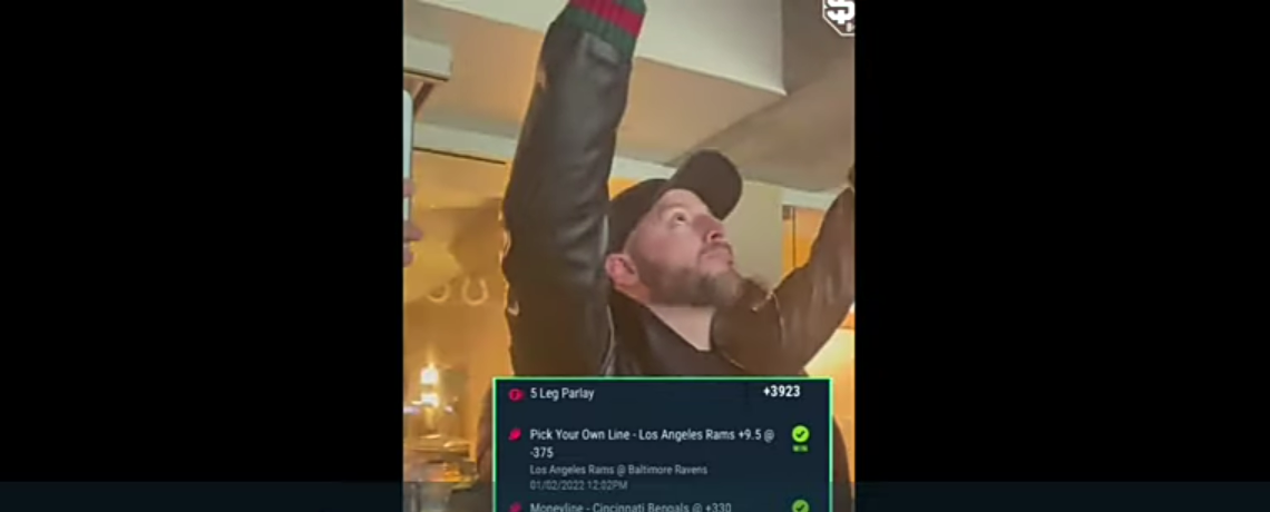 Guy Reacts To Georgia Winning After Cashing Out On A Parlay To Win $1.2 Million!