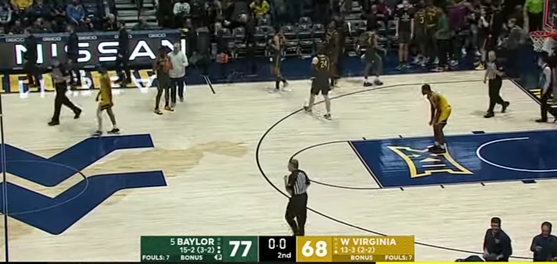 No. 5 Baylor vs West Virginia Men’s Basketball Highlights