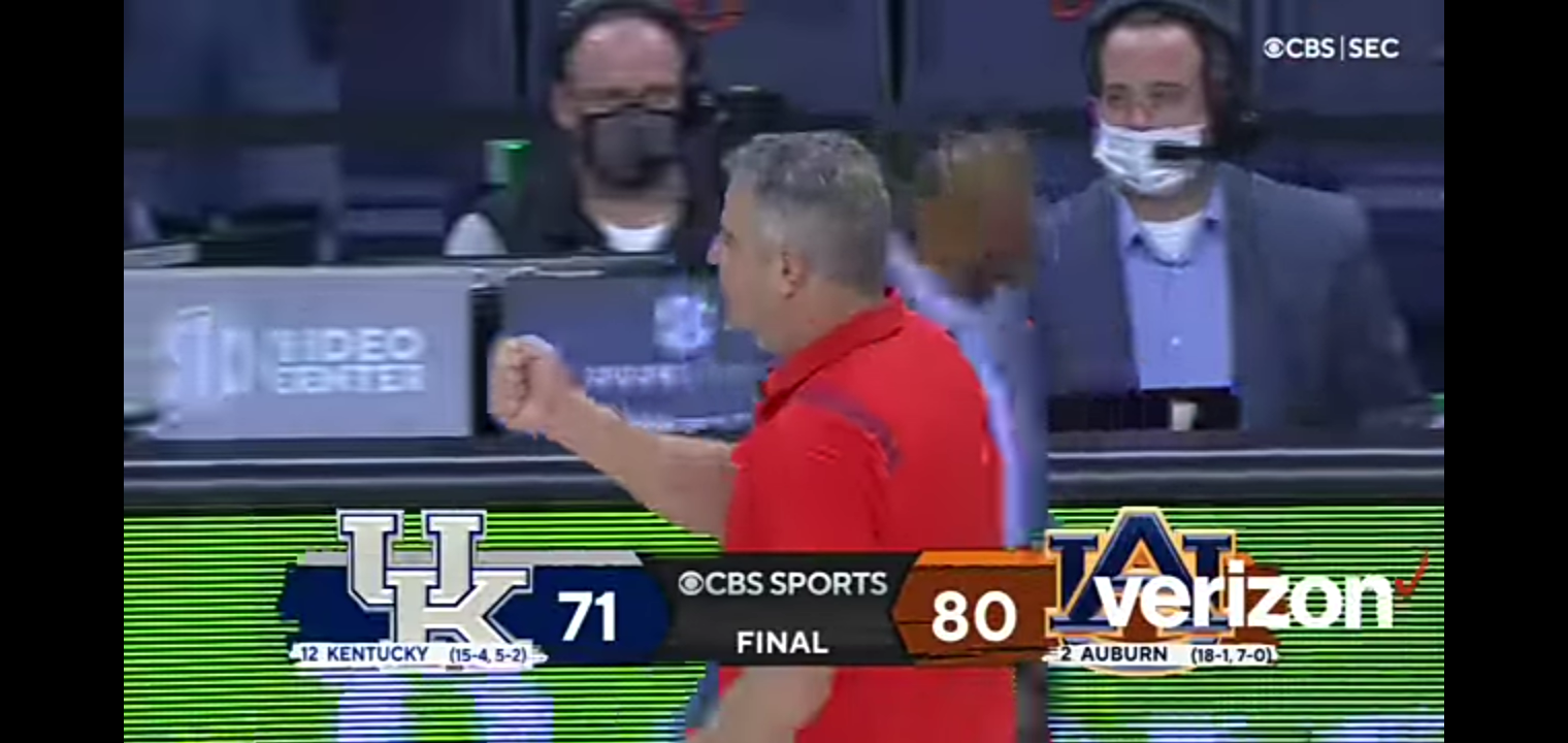 MBB: Auburn 80, Kentucky 71