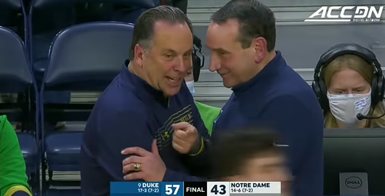 Duke vs. Notre Dame ACC Men’s Basketball