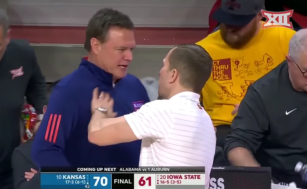 No. 10 Kansas vs No. 20 Iowa State Men’s Basketball Highlights