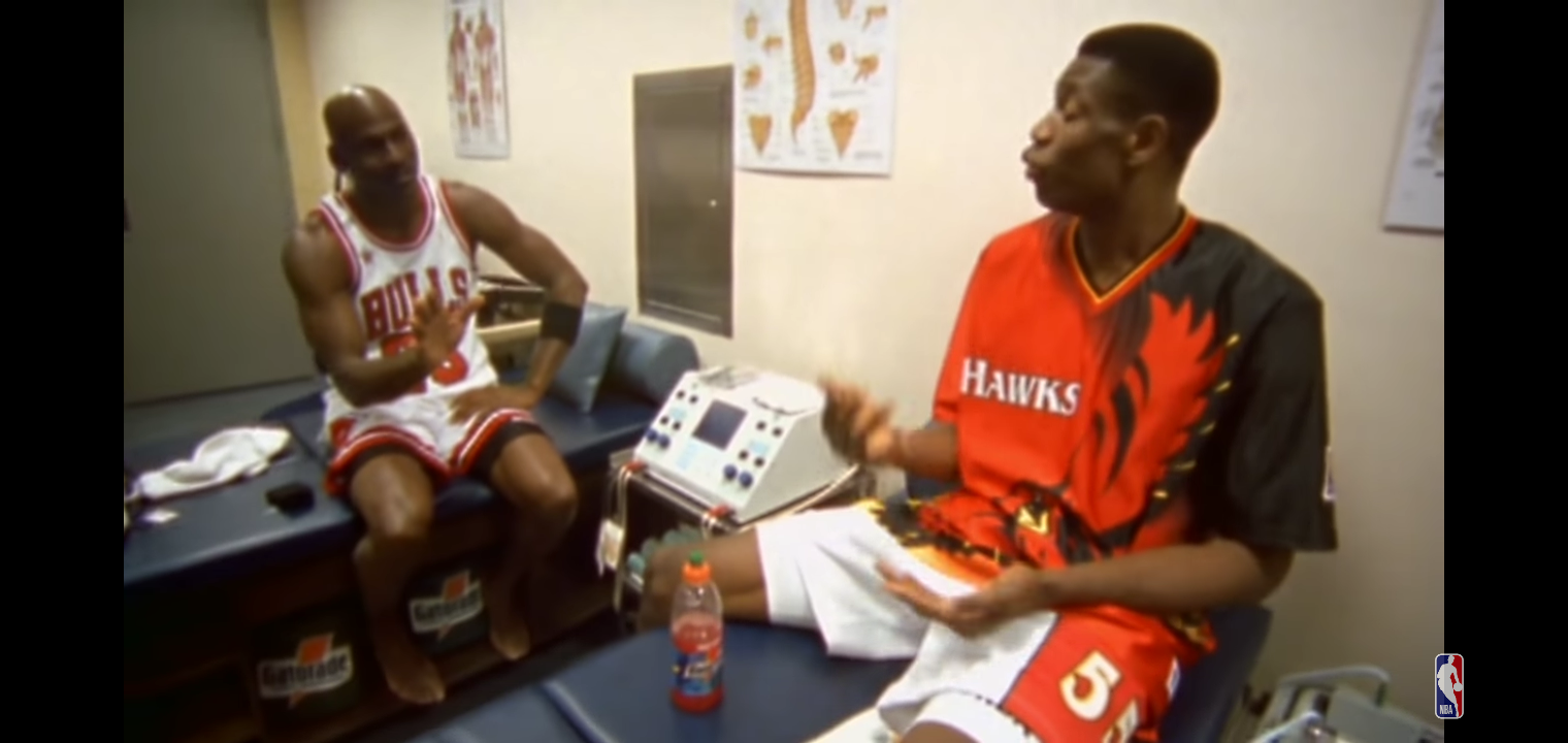 MJ Throws It Down On Dikembe