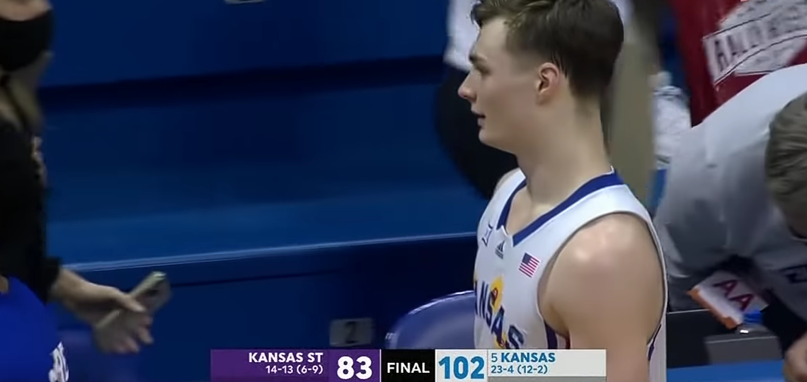 Kansas State vs No. 5 Kansas Men’s Basketball Highlights