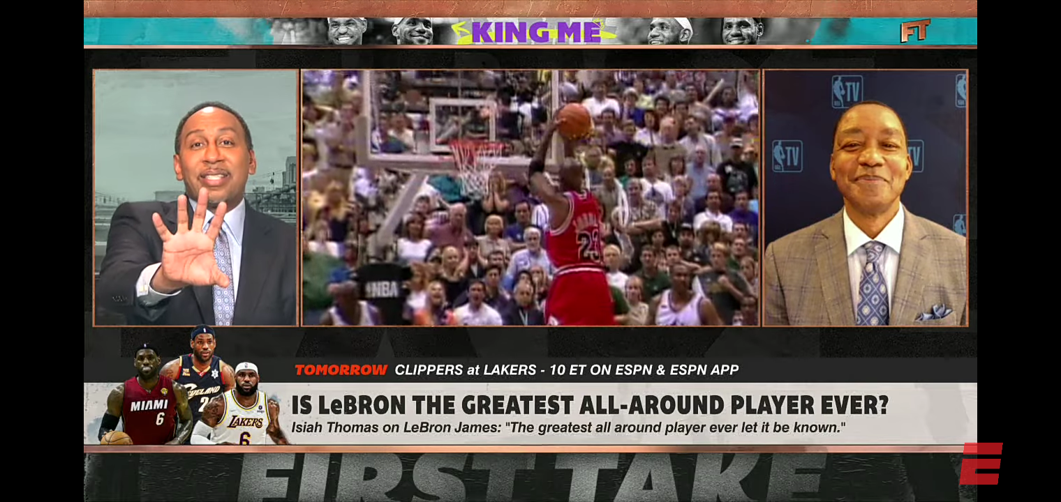 Isiah Thomas tells Stephen A.: Anoint LeBron as the GOAT if he passes Kareem in scoring