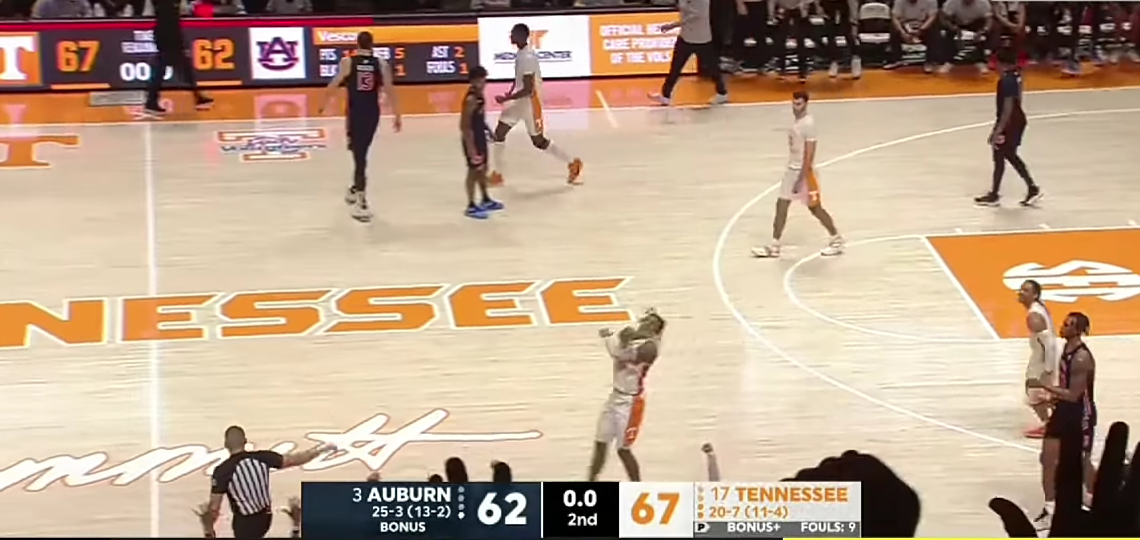 #3 Auburn vs #17 Tennessee Basketball Game Highlights