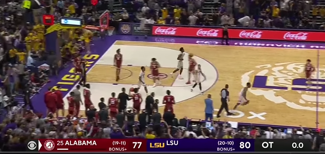 #25 Alabama vs LSU 2022 College Basketball Highlights