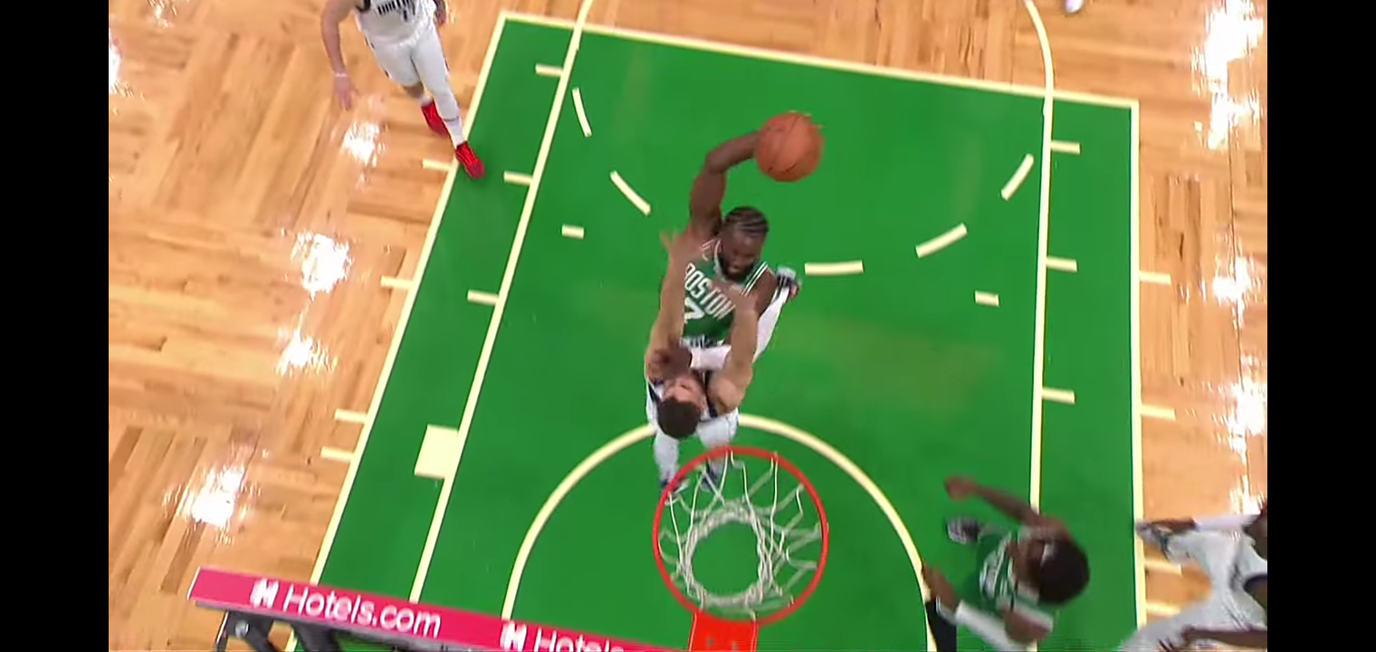Jaylen Brown Skies For Emphatic Slam, Daps Up KG 😤
