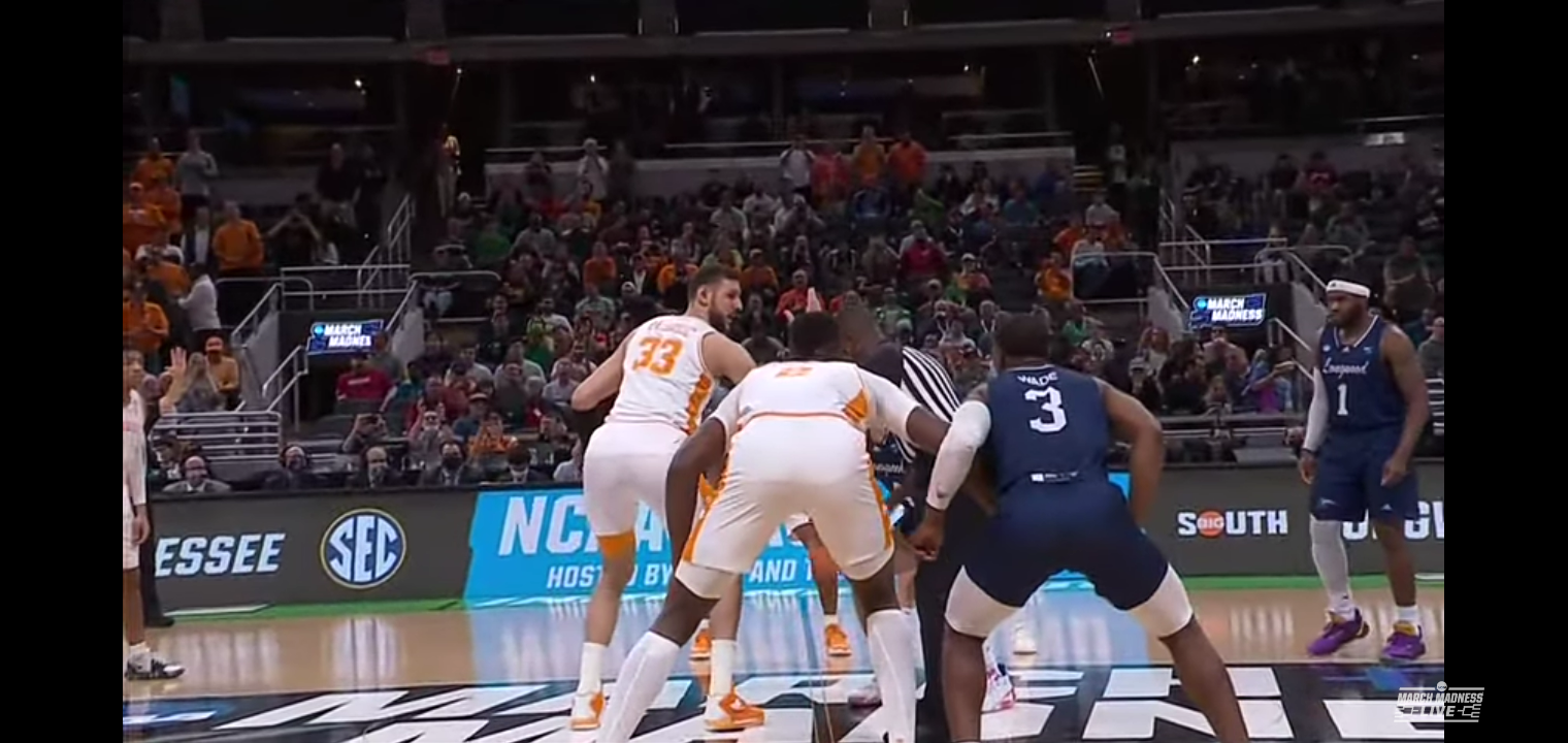 Longwood vs. Tennessee – First Round NCAA tournament