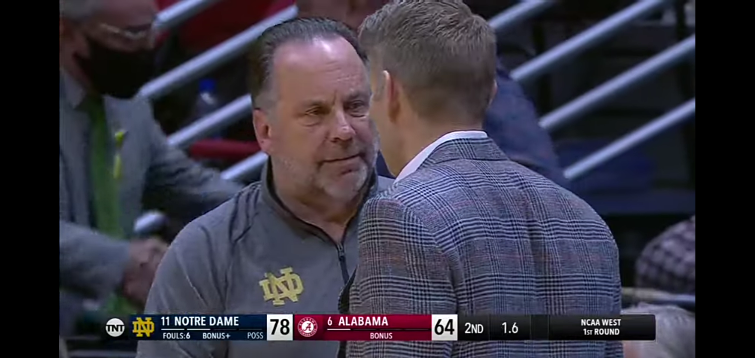 Notre Dame vs. Alabama – First Round NCAA tournament