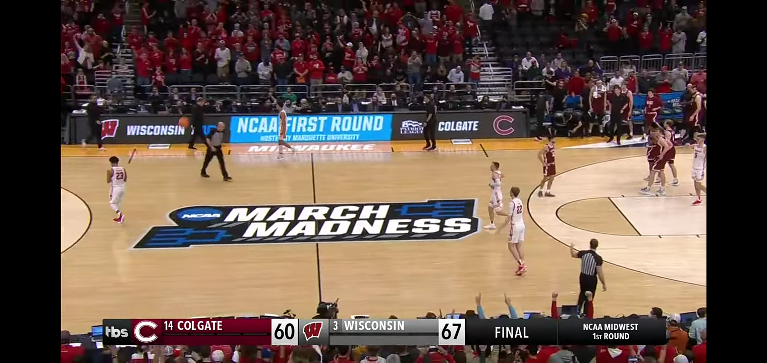 Wisconsin vs. Colgate – First Round NCAA tournament