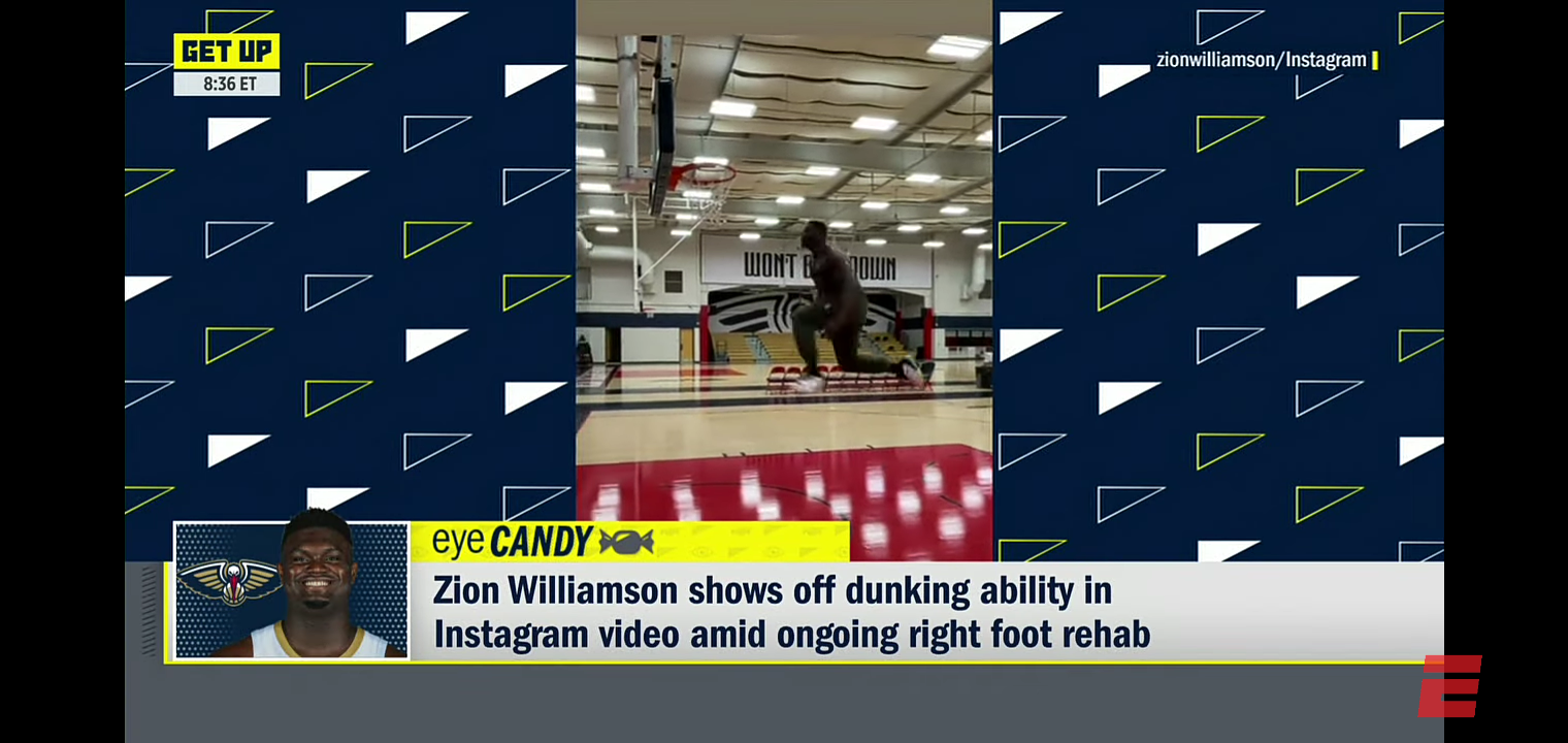 Brian Windhorst reacts to Zion’s between-the-legs dunk video: ‘INCREDIBLY IMPRESSIVE!’