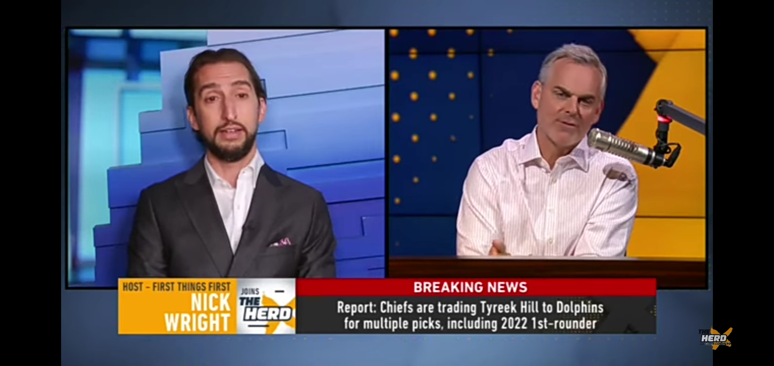 Chiefs trade star WR Tyreek Hill to Dolphins