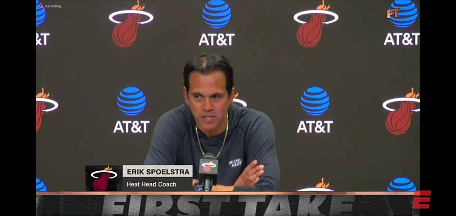 Stephen A. reacts to the Heat’s confrontation between Jimmy Butler & Udonis Haslem