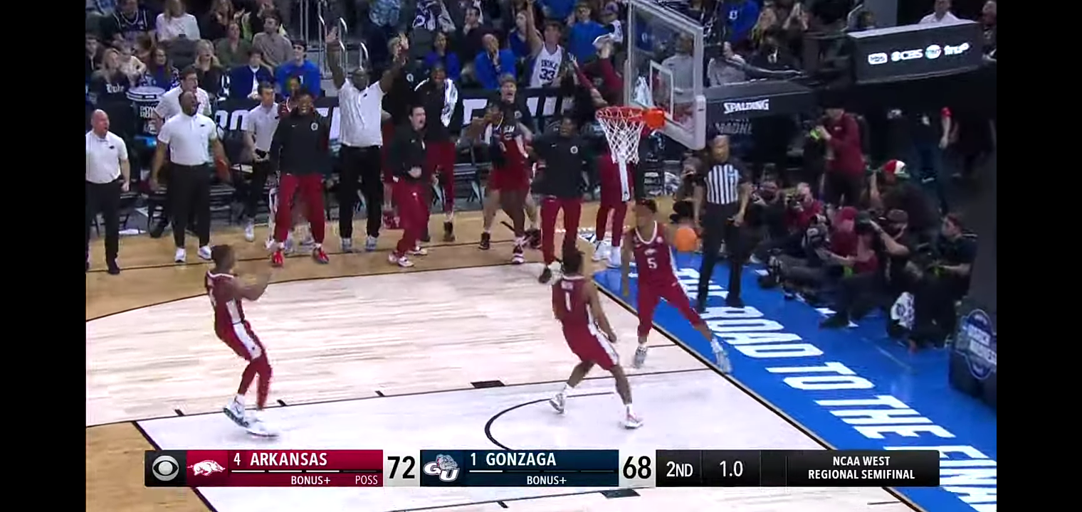 Arkansas vs. Gonzaga – Sweet 16