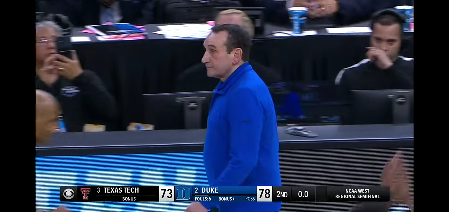 Duke vs. Texas Tech – Sweet 16