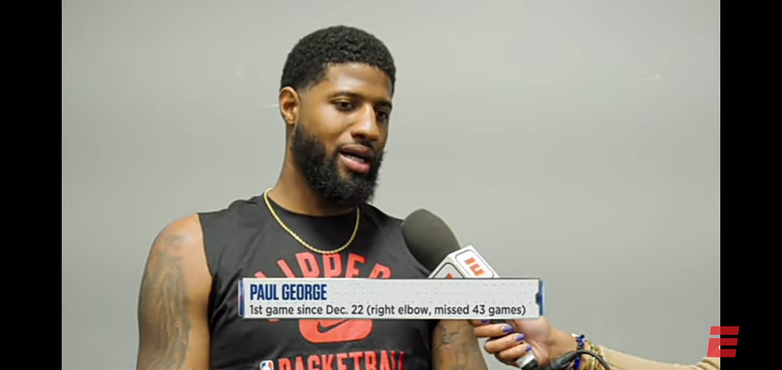 What was most impressive about Paul George’s return?