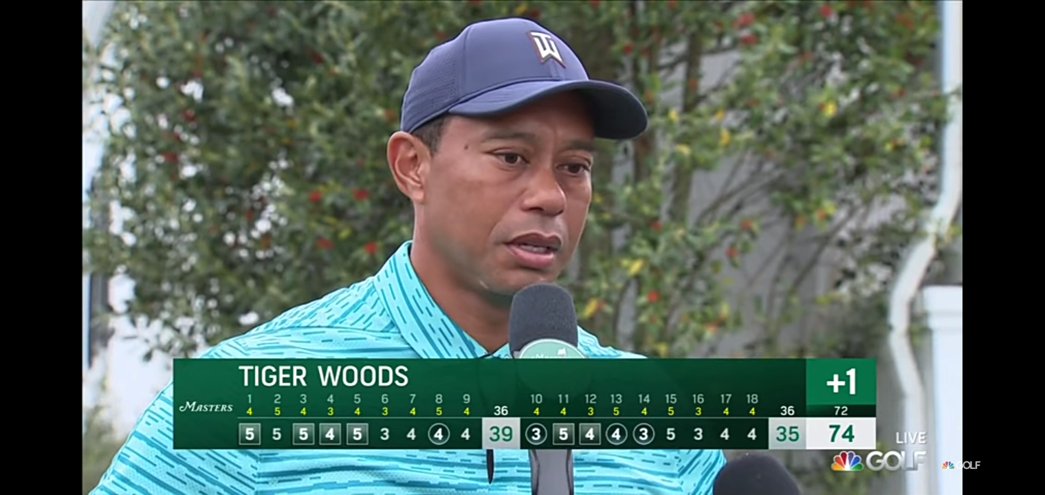 Tiger Woods fights through gusty Masters Round 2 at Augusta National