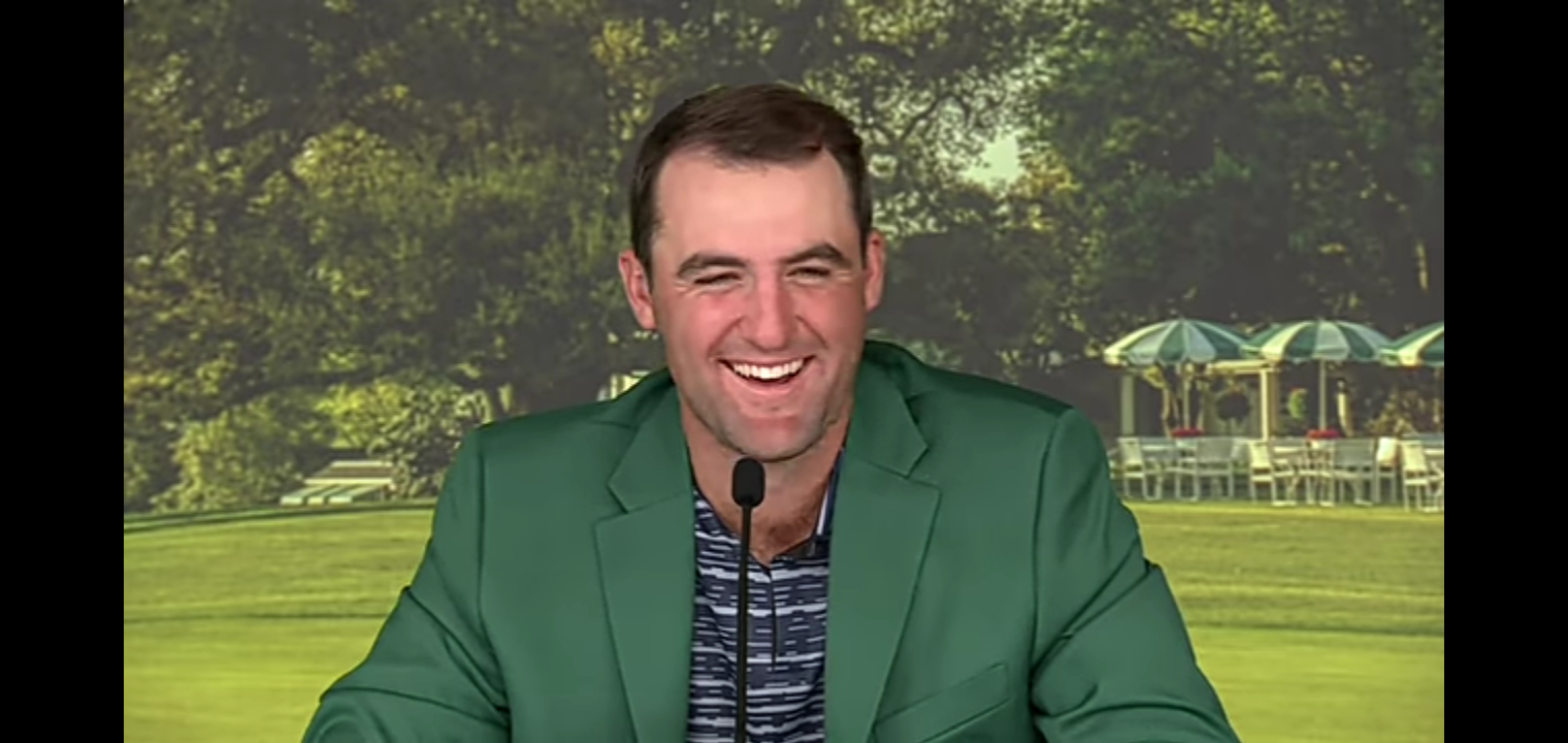 Masters Champion Scottie Scheffler Meets With the Press