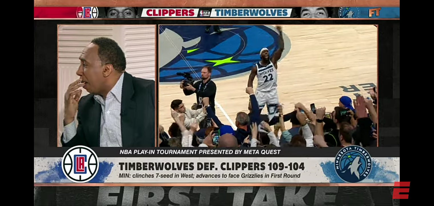 WHAT DID I MISS?! Stephen A. is in DISBELIEF over the Timberwolves’ celebrations 😂