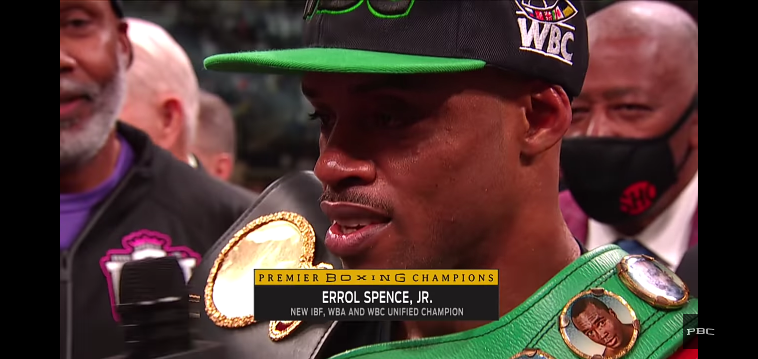 Spence vs Ugas – Errol Spence Jr. post fight interview