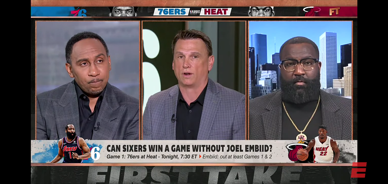 Stephen A. to 76ers: ‘YOU’RE GOING DOWN’ in 5 games without Joel Embiid 😱