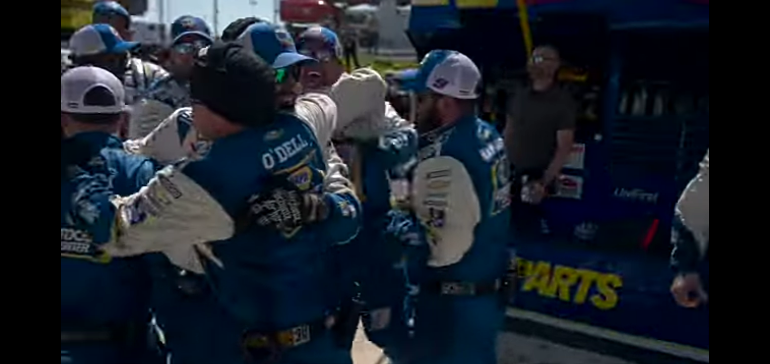Rain delay and a historic team victory at Dover
