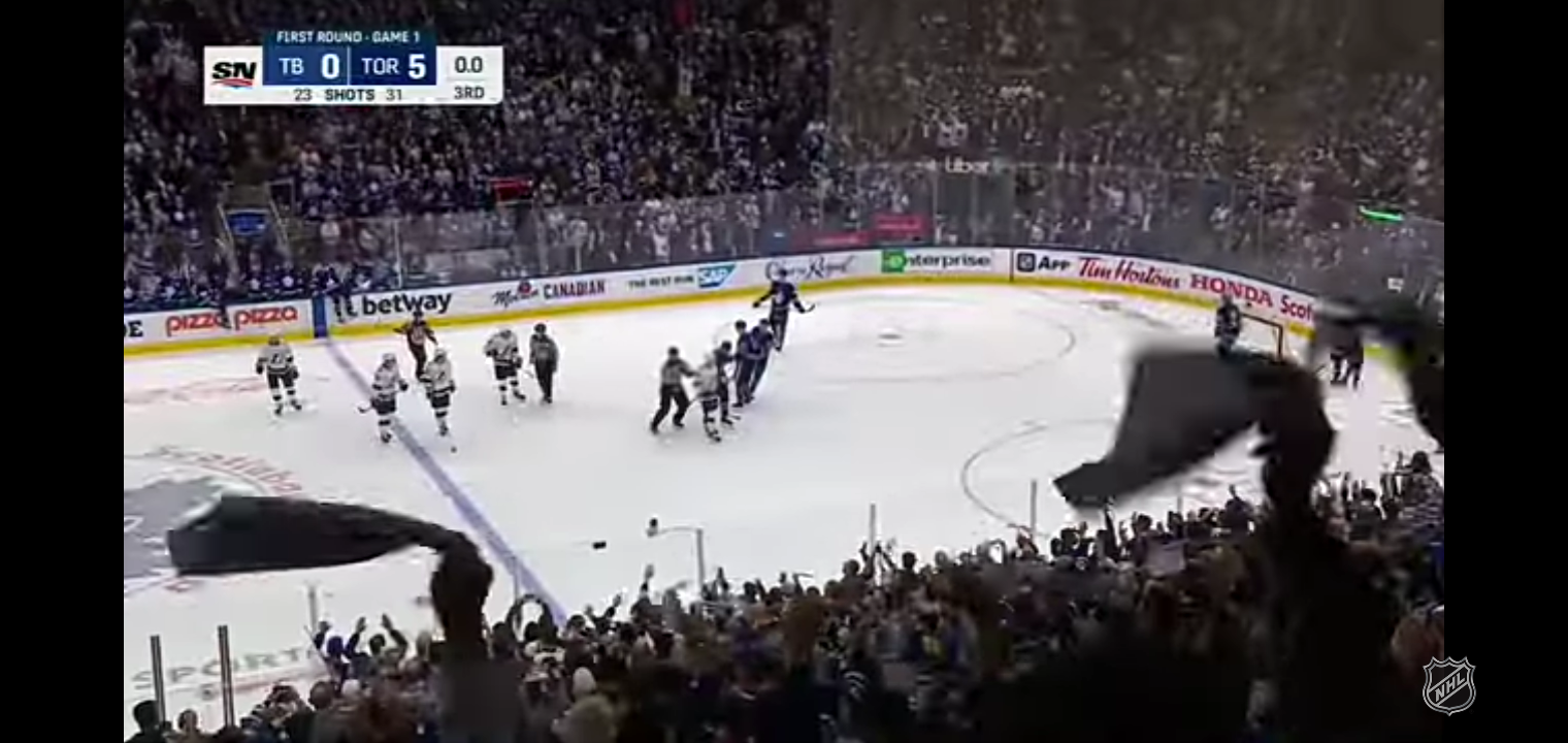 First Round, Gm1: Lightning @ Maple Leafs