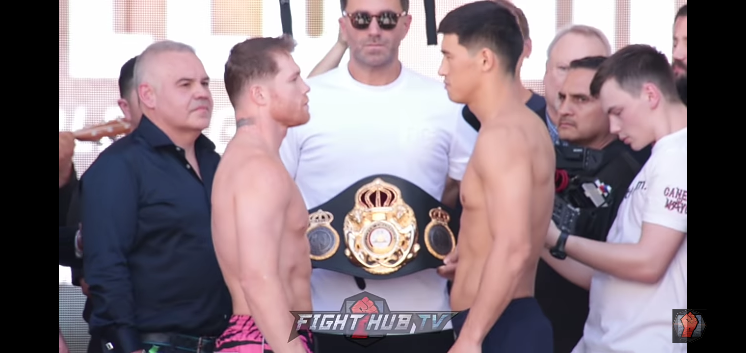 CANELO ALVAREZ VS DMITRY BIVOL – FULL WEIGH IN & FACE OFF VIDEO