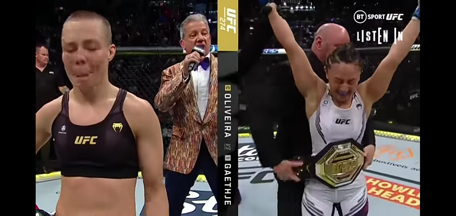 Listen In: Rose Namajunas and Carla Esparza cornering at UFC 274