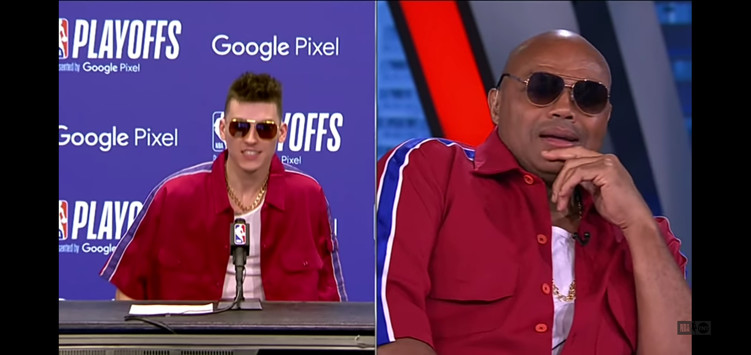Chuck Really Copied Tyler Herro’s Postgame Outfit 🤣