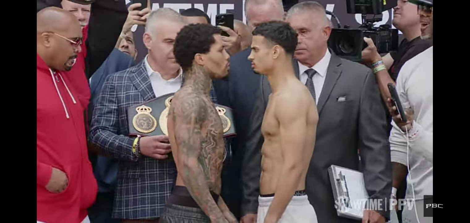 Davis vs Romero Weigh In | Intense face-off leads to Romero flying off stage