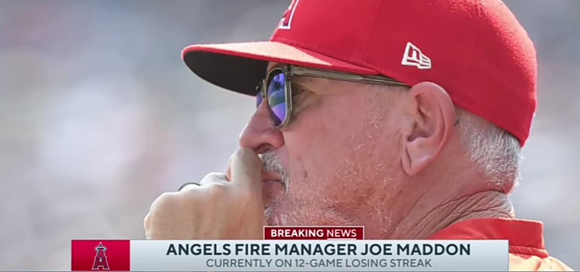 Los Angeles Angels FIRE manager Joe Maddon