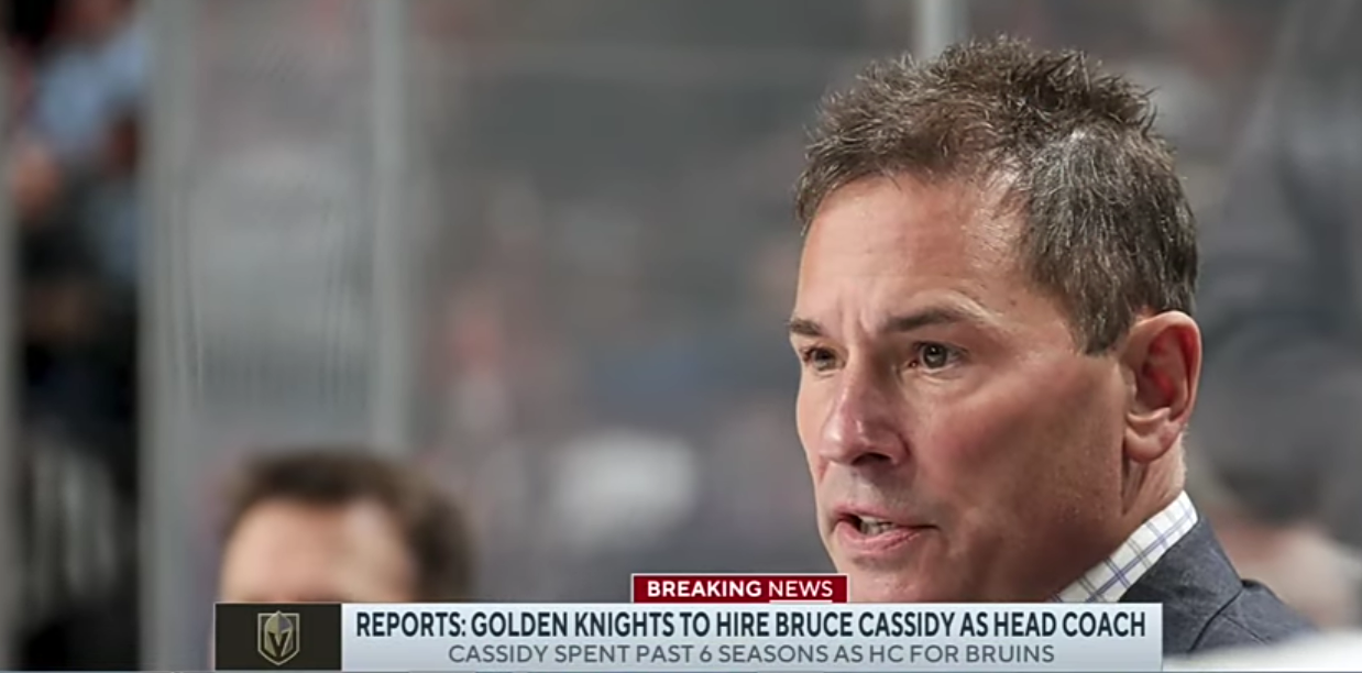 Vegas Golden Knights to hire Bruce Cassidy as head coach