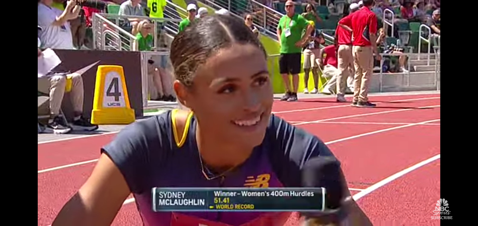 Sydney McLaughlin BREAKS WORLD RECORD AGAIN to clinch 400 hurdles national title